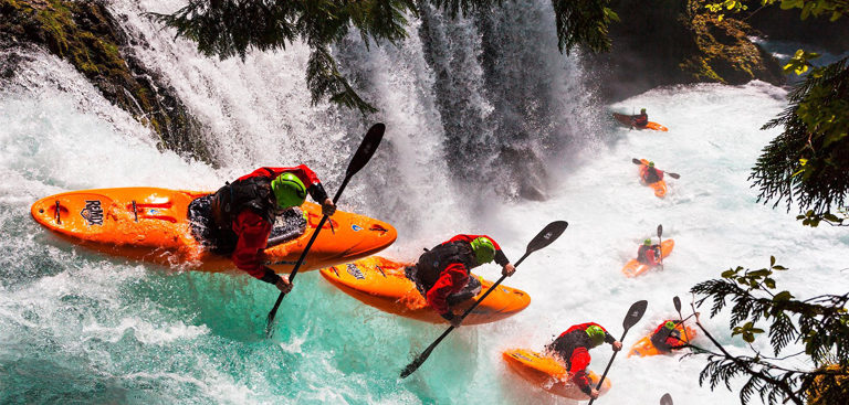 Kayaks de descente de cascade 